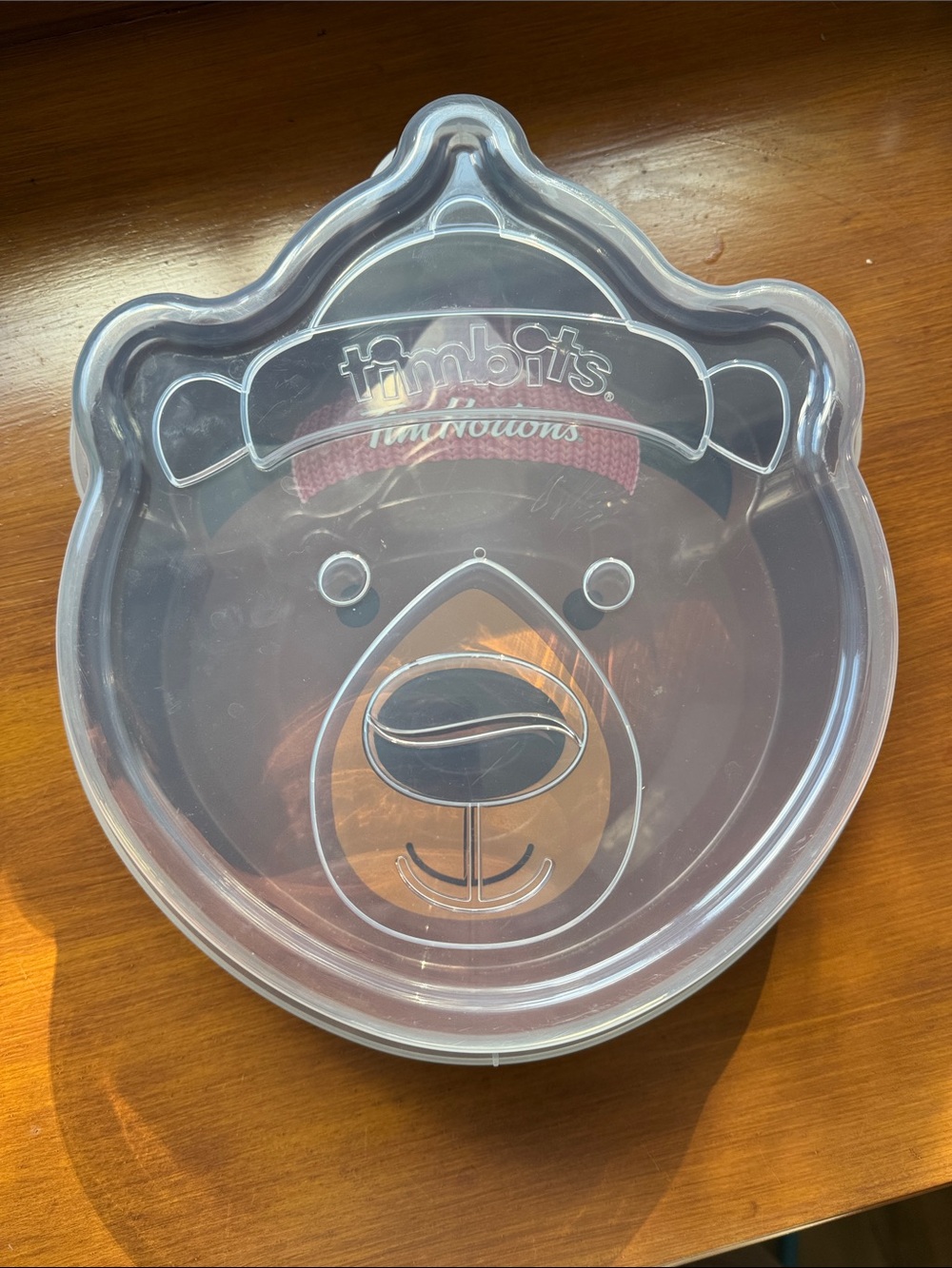 Tim Hortons Holiday Collectible Clear Bear Serving Tray